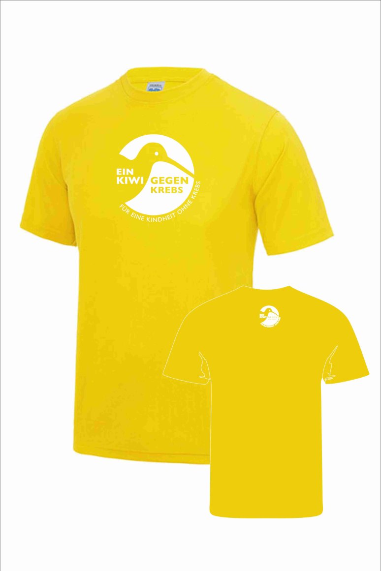 Ein Kiwi gegen Krebs Funktionsshirt, Logo: groß/klein